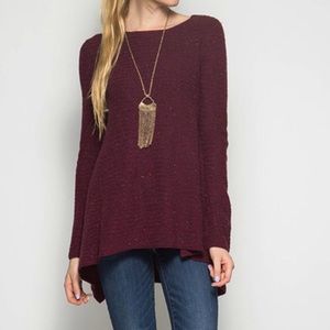 Maroon oversized sweater